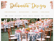 Tablet Screenshot of delamatadesigns.com